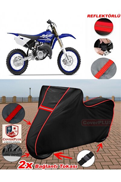 CoverPlus ياماها YZ 85 قماش القنب الأسود للدراجات النارية قماش القنب غطاء الم...