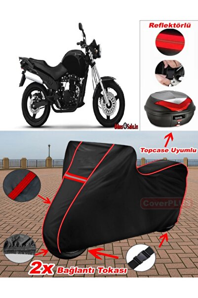 CoverPlus ريجال رابتور DD SPT 350 قماش أسود Topcase حقيبة خلفية متوافقة مع ال...