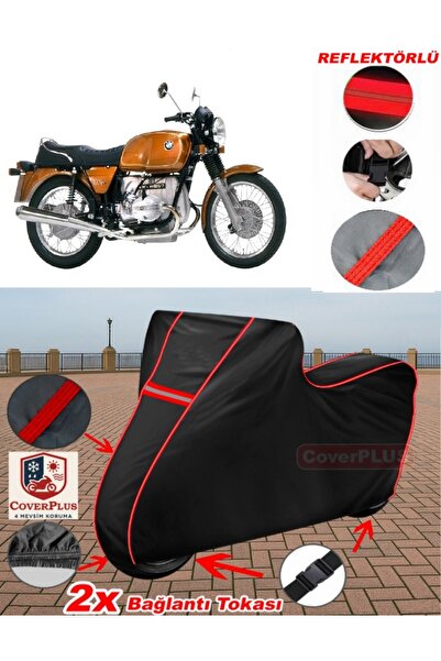 CoverPlus Bmw R 60-7 Tarpaulin Black Motorcycle Tarpaulin Engine Cover Tent (...
