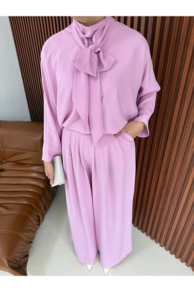 Melike Tatar Pleated Trousers Suit 71-7001