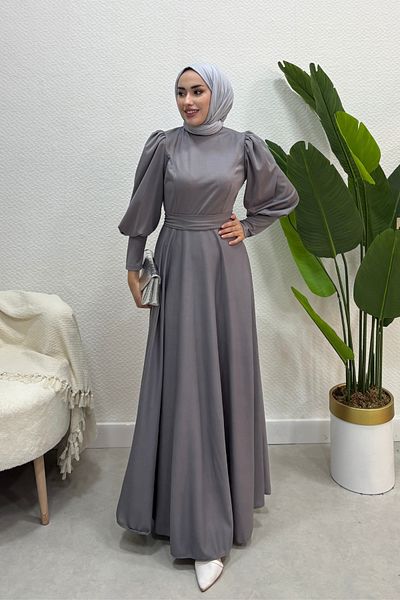 Tarzım Tuba Women's Balloon Sleeve Scuba Dress