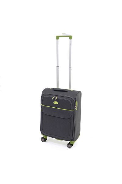 Lamonza Superlight trolley 55x37x22 cm, 2.1 kg, gray / green