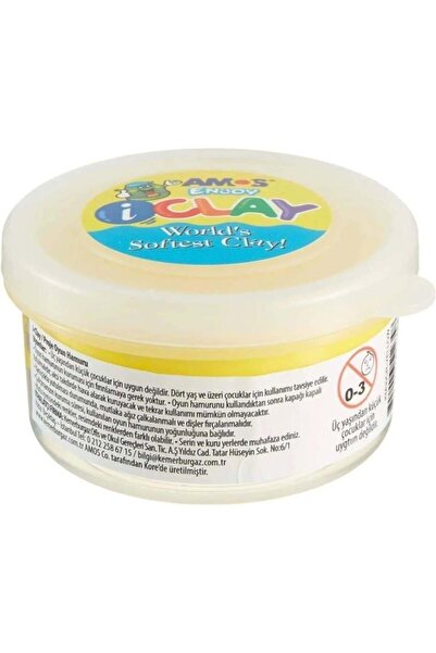 Amos Proje Hamuru-ı Clay 30gr Sarı Tekli