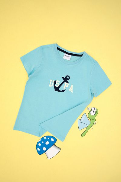 U.S. Polo Assn. Boy's Aqua T-Shirt 50307298-Vr007
