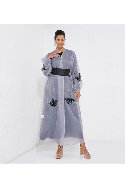 Rosette Abaya G-Black Chandelier