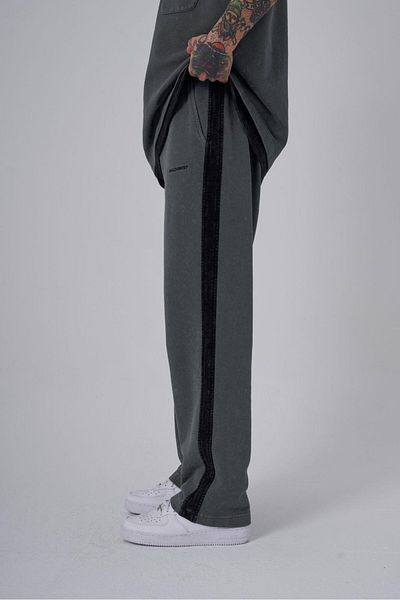 Machinist Men's Washed Contrast Baggy Anthracite Sweatpants