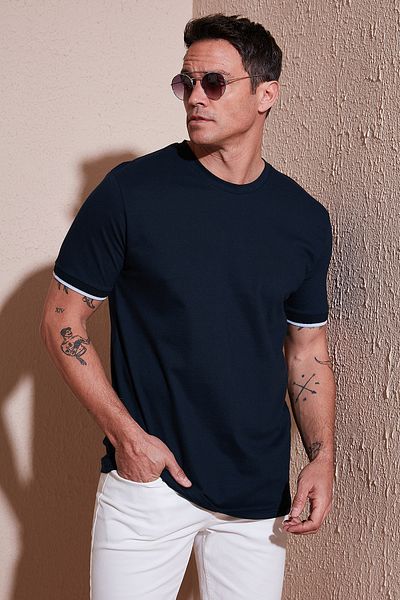 Buratti Stretch Cotton Regular Fit Crew Neck t Shirt Men's t Shirt 5902981