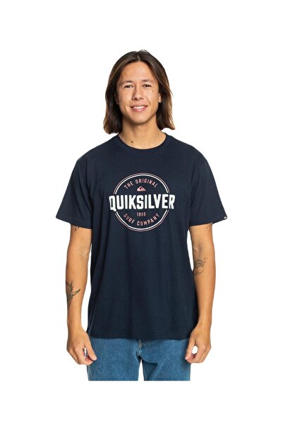 Quiksilver Eqyzt07680 Circle up Ss Men's T-Shirt Navy Blue