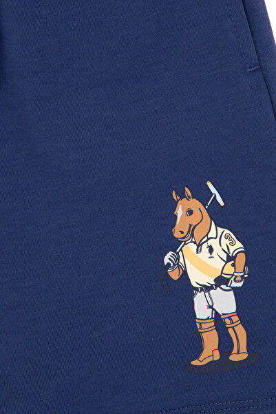 U.S. Polo Assn. Erkek Çocuk Açık Lacivert Örme Şort 50301138-VR059