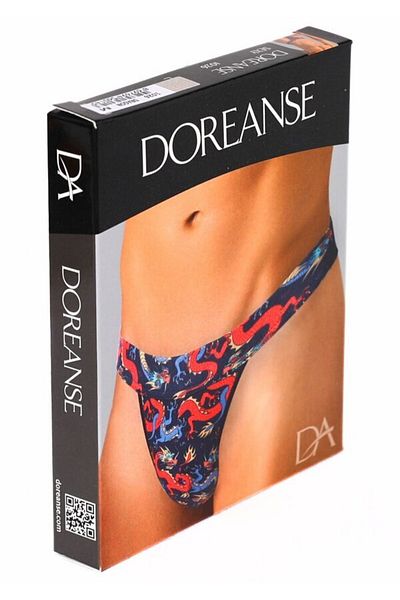 Doreanse Colorful Dragon Patterned Jockstrap String