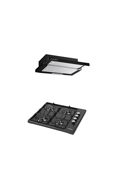 Luxell 2 Lİ SİYAH EMAYE SET (ASPİRATÖR-OCAK)