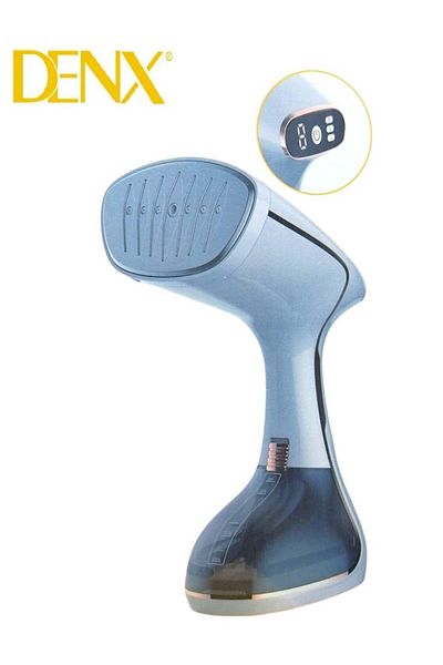 Denx مكواة بخار محمولة بشاشة LCD - 1500 واط - 2000 واط - بخار مستمر - سعة ماء قابلة للفصل 320 مل