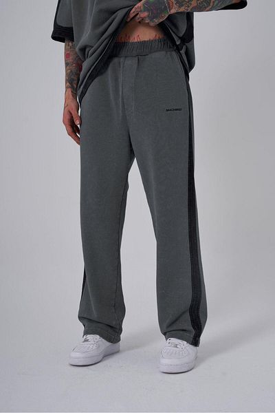 Machinist Men's Washed Contrast Baggy Anthracite Sweatpants