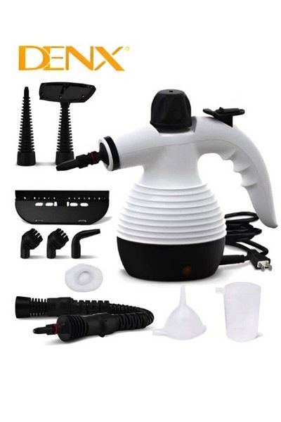 Denx Handheld Portable Steam Cleaner 1200W High Temperature Multifunctional with 9 Accessories, Suitable