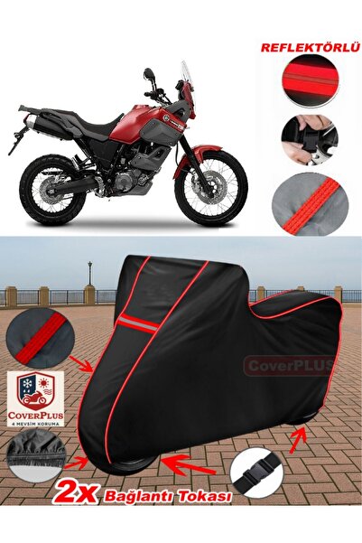 CoverPlus لياماها XTZ 660Z Tenere القماش المشمع الأسود للدراجات النارية القما...