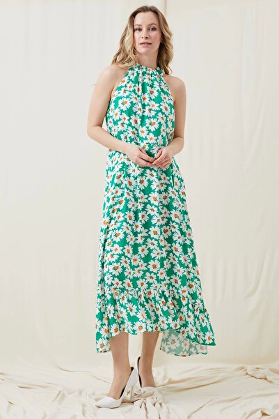 TakıDolabı Φόρεμα με σχέδιο με ελαστική μέση