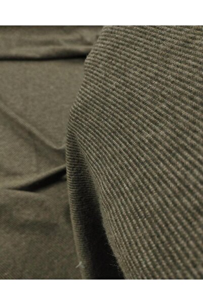 Kumaş Parça Örme Yumuşacık Havlı Haki Renk En: 140 cm