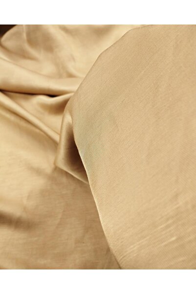 Kumaş Parça Λινό Βισκόζη Υφαντό Καφέ Γάλα - 150 cm