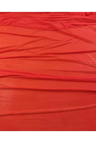 Kumaş Parça File Pastel Kırmızı