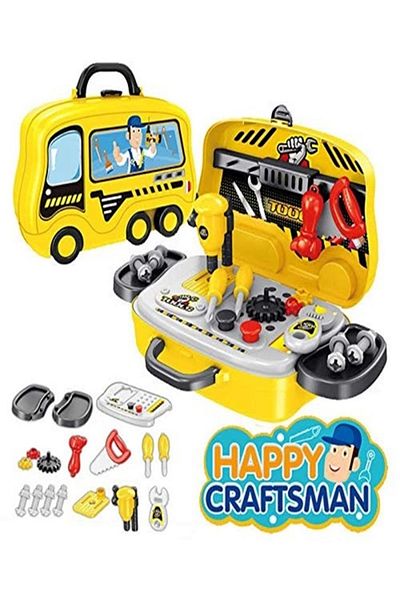 rexa Aastha Enterprise Portable Engineering Tool Kit Pretend Play Set Toys for Kids Boys (36 Pieces)