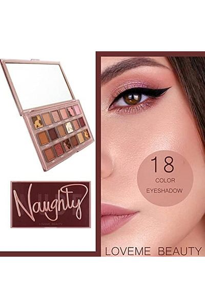 LOVEME BEAUTY Love Me Best Nude Multi-Color Eyeshadow Palette 18