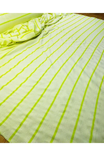 Kumaş Parça Tricotat subțire în culoarea verde neon Lățime: 180 cm