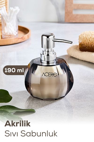 Vienev Acrylic Liquid Soap Dispenser 190 ml Transparent 1998