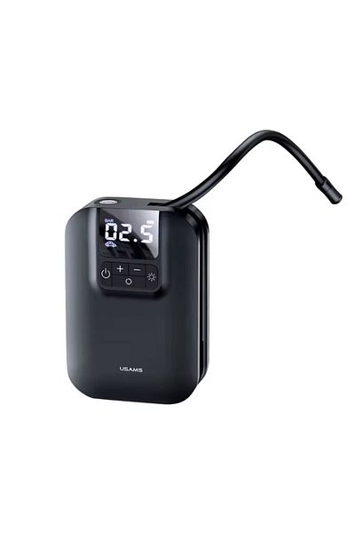 REDz Accessories Mini Air Compressor, 5000mAh, Model US-ZB215, Rechargeable and Portable, Black