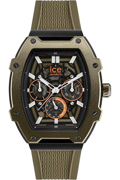 Ice Watch ICE Boliday Skel Steel Men's Watch with Silicone Strap (Medium)