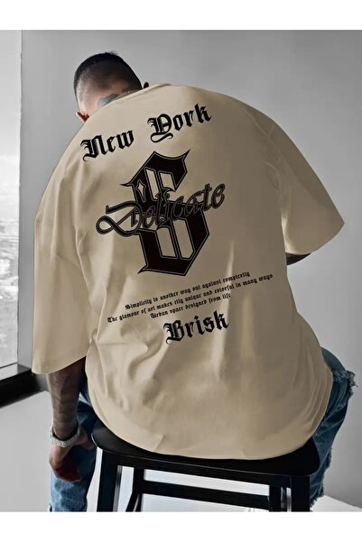 LOTS MODA Ανδρικό κοντομάνικο μπλουζάκι Streetwear σε μεγάλο μέγεθος με τοντο...