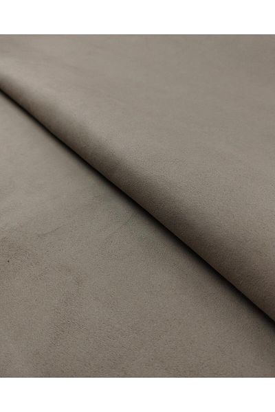 Kumaş Parça Σκούρο Μπεζ τεχνητό δέρμα Nubuck - 130 cm