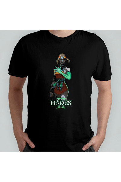 Pixxa Hades II Unisex 100% бавовняна футболка з круглим вирізом, модель 2