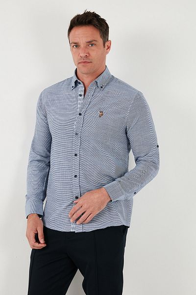 U.S. Polo Assn. Πουκάμισο Ανδρικό με Λογότυπο U.S. Polo, Κανονική εφαρμογή, Με κουμπιά, Κωδικός G081SZ0042106210