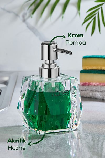 Vienev Acrylic Liquid Soap Dispenser 210 ml Transparent 1997