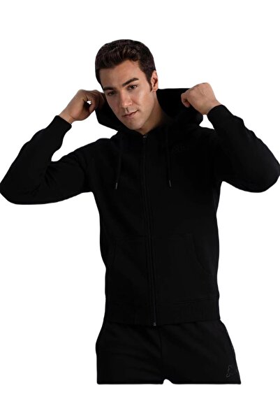 Kappa 361J1WW005 Logo Jackus Slim 2 Tk Erkek Spor Ceket Siyah