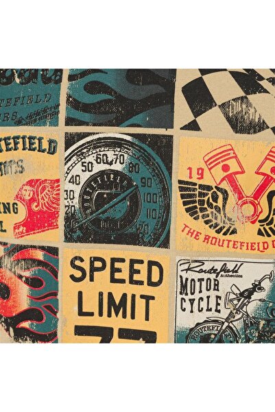 ROUTEFIELD Rftags23 Tags Men's T-Shirt Brown