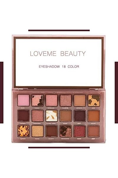 LOVEME BEAUTY Love Me Best Nude Multi-Color Eyeshadow Palette 18