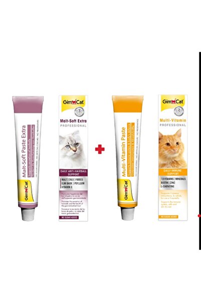 Gimcat Malt Soft Extra 20 gr + GimCat Multivitamin 20 gr 2'li Set