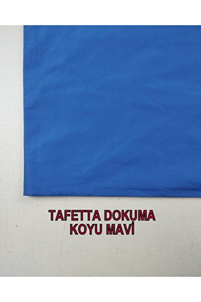 Kumaş Parça قماش تافيتا أزرق - عرض اللون 145 سم