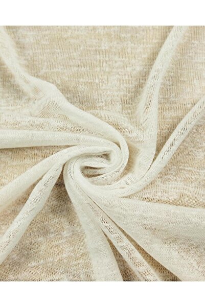 Kumaş Parça Tricotaj din material subțire Flamlı Albă ca Zăpada Culoare Lățim...