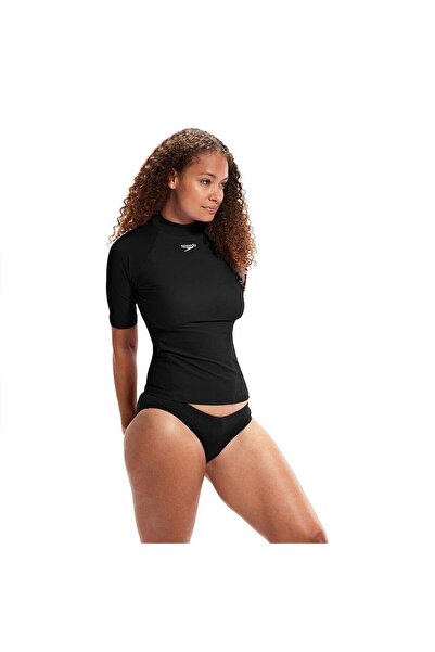 SPEEDO 8-131890001 Ess SS SP Rash Top Af - Women's Sunscreen T-Shirt