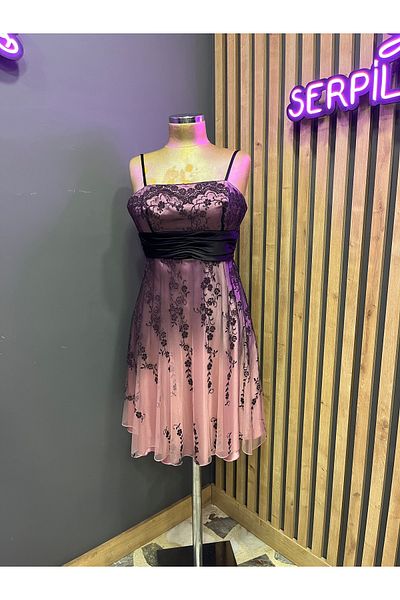 serpildinc Tulle Detailed Evening Dress