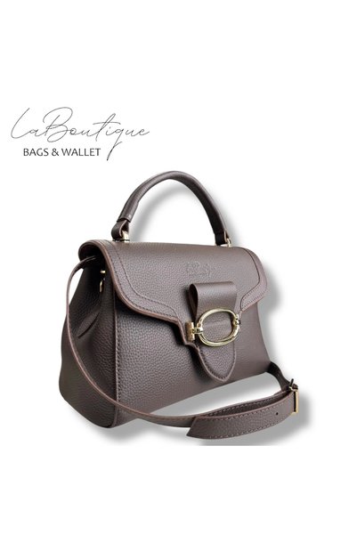 LA BOUTIQUE D-2400 Genuine Leather Brown