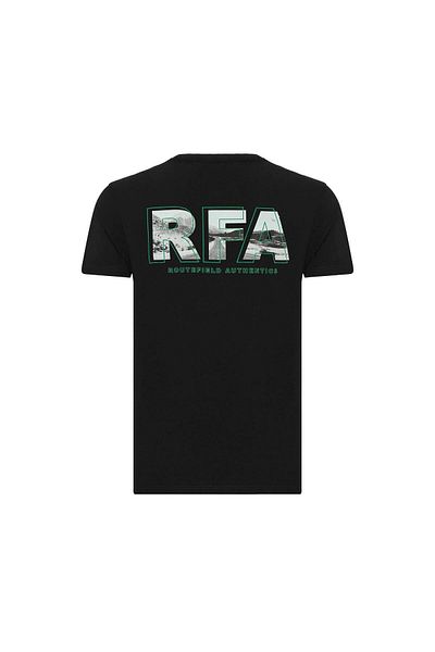 ROUTEFIELD Men's Black T-Shirt - Tree Model