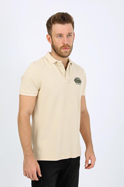 ROUTEFIELD Rfplate23 Plate Men's Polo T-Shirt Brown