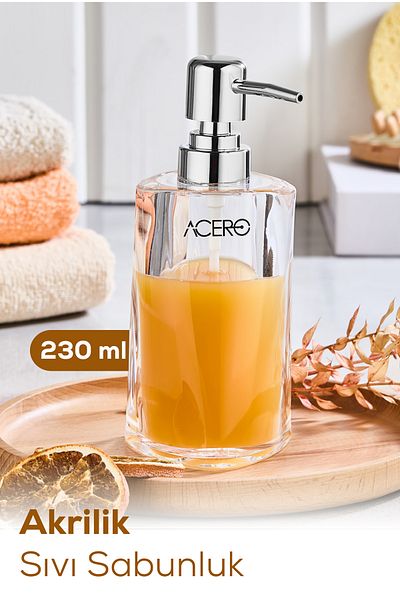 Vienev Acrylic Liquid Soap Dispenser 230 ml Transparent 1995