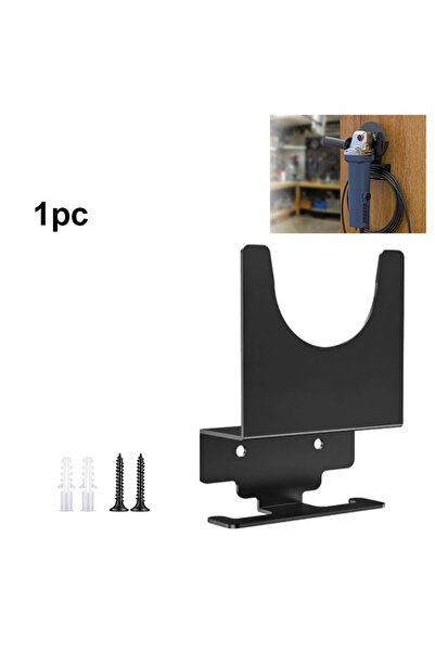 Choice1 Black 1 Angle Grinder Holder Metal Angle Grinder Rack with Cord Hanger Wall Mount Bracket for Angle