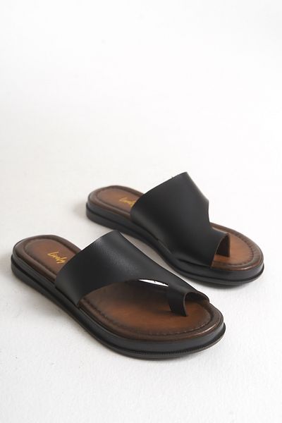 Lively Stylish Angela Flip-Flop Leather Slippers