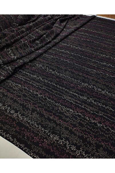 Kumaş Parça عرض منقوش صغير من الفيسكوز الملون - 140 سم