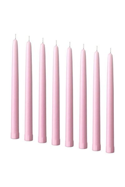 IKEA Kaliteli Klokhet 8 Adet Şamdan Mumu Yükseklik 25 Cm İkea 8'li Set Dekora...